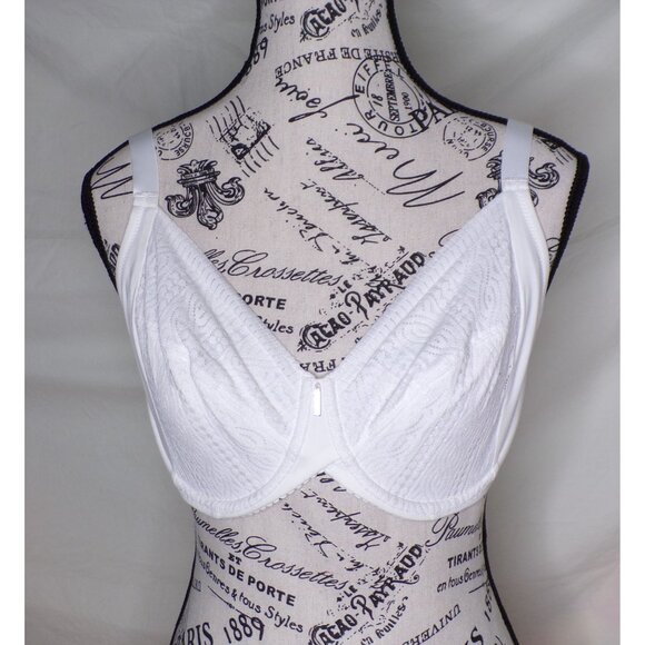 🆕CHANTELLE Daily Support Full Non-Padded Underwire Bra 34DD White #915MU - Picture 8 of 11